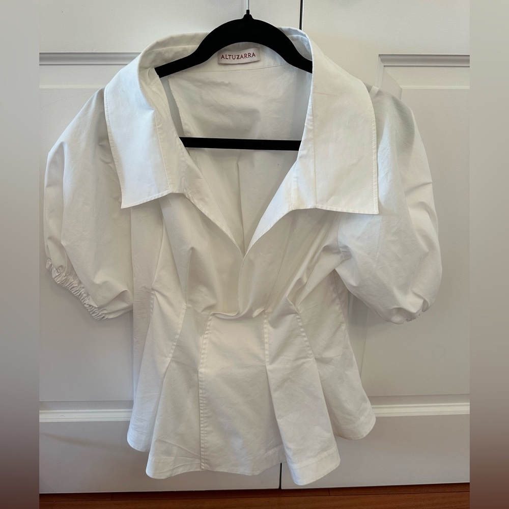 New size 4 Altuzarra Corteo Cotton-Blend Top